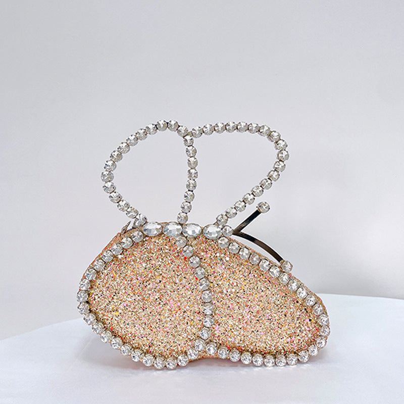 Rhinestone Butterfly Handbag