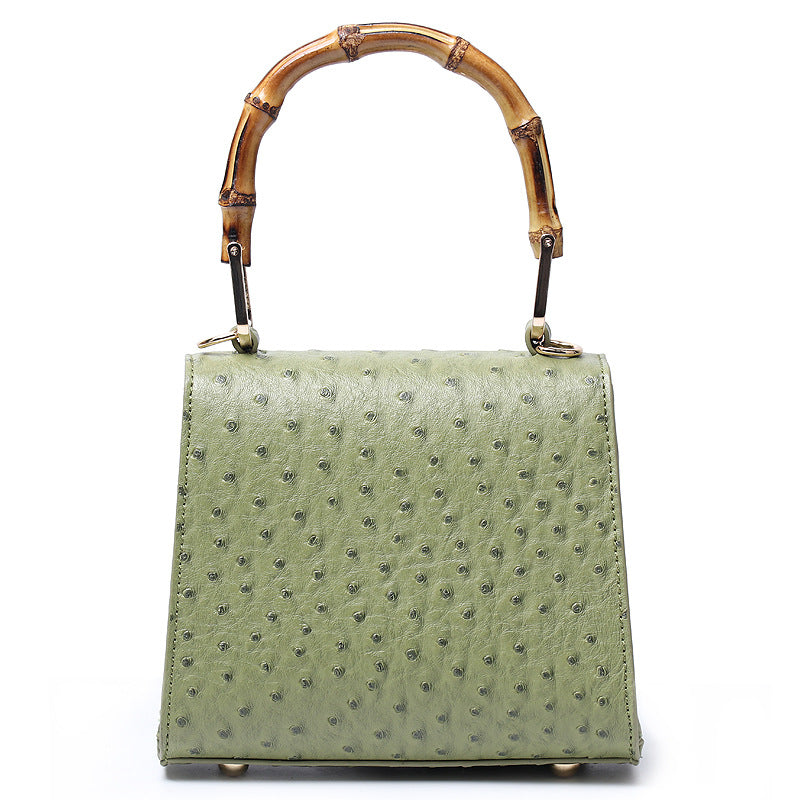 Trapeze Bamboo Handle Handbag