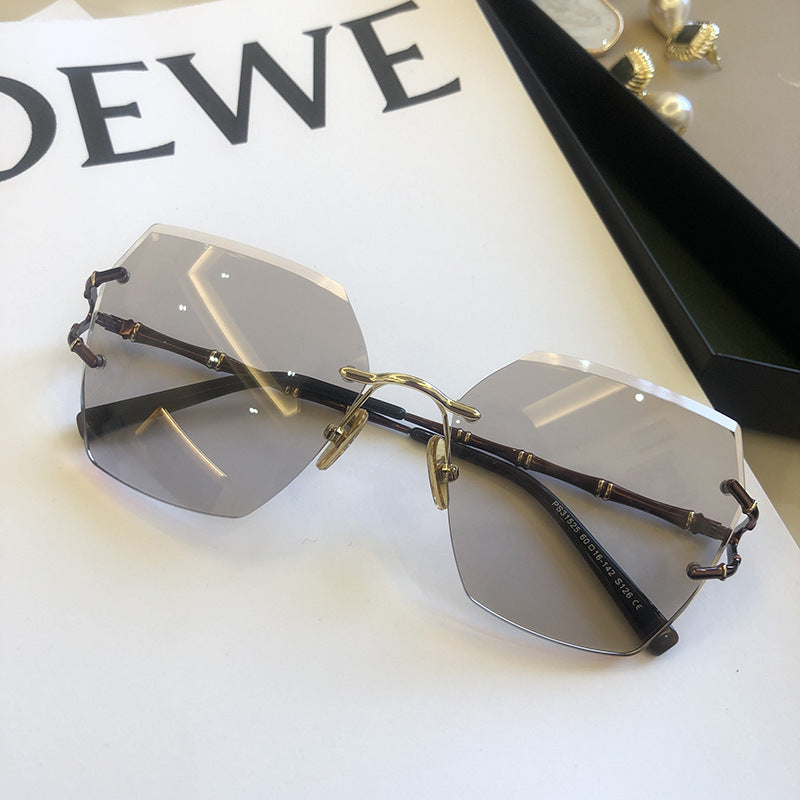 New Rimless Cut Edge Sunglasses