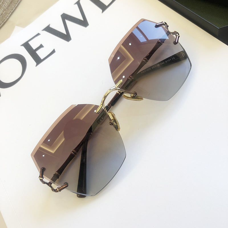 New Rimless Cut Edge Sunglasses