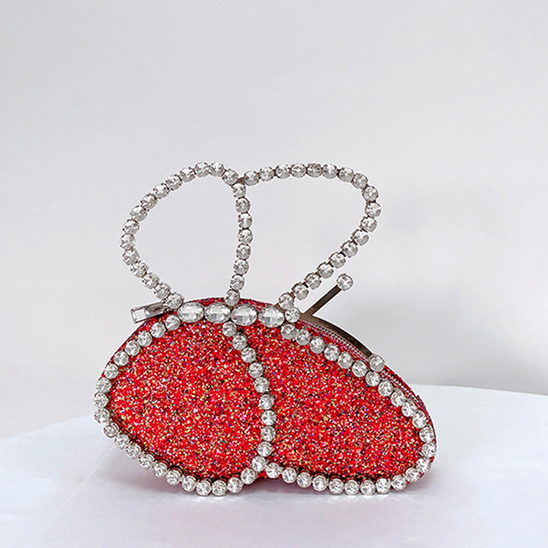 Rhinestone Butterfly Handbag