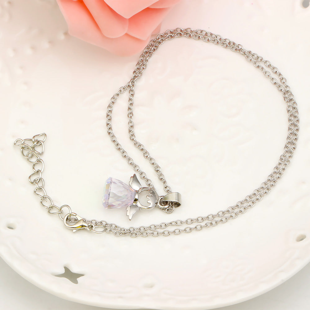 Crystal Little Angel Necklace