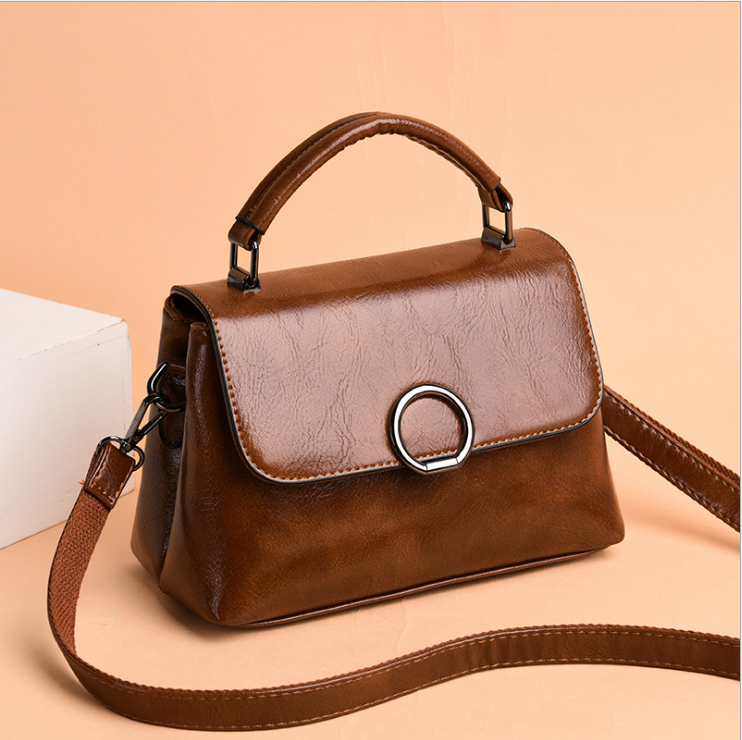 Stylish Leather Crossbody Handbag