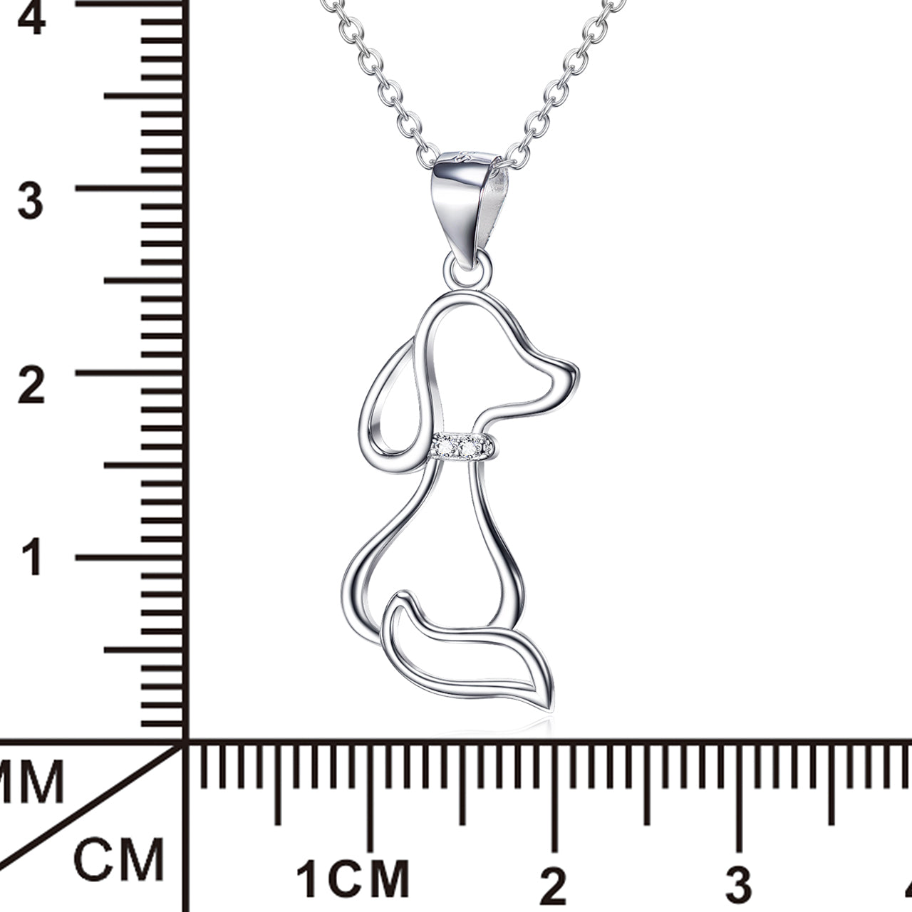 Silver Dog Necklace