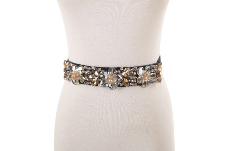 Rhinestone Crystal Waist Women Belts