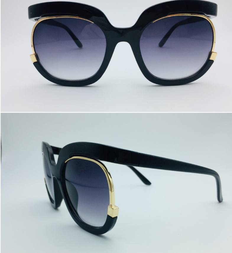 Cat Eye Half Frame Sunglasses