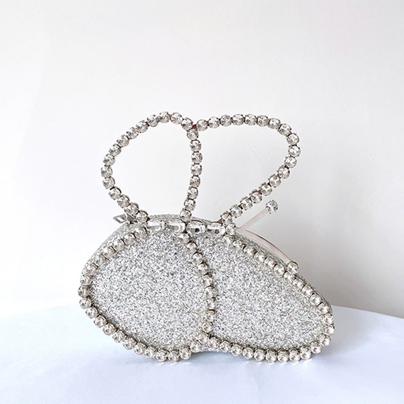 Rhinestone Butterfly Handbag