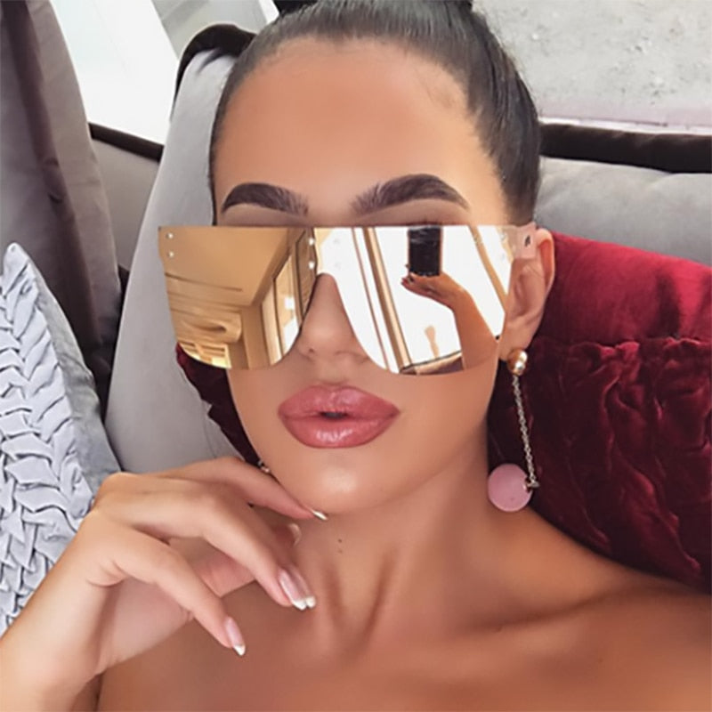 Luxury Retro Women Mirrored Sunglasses