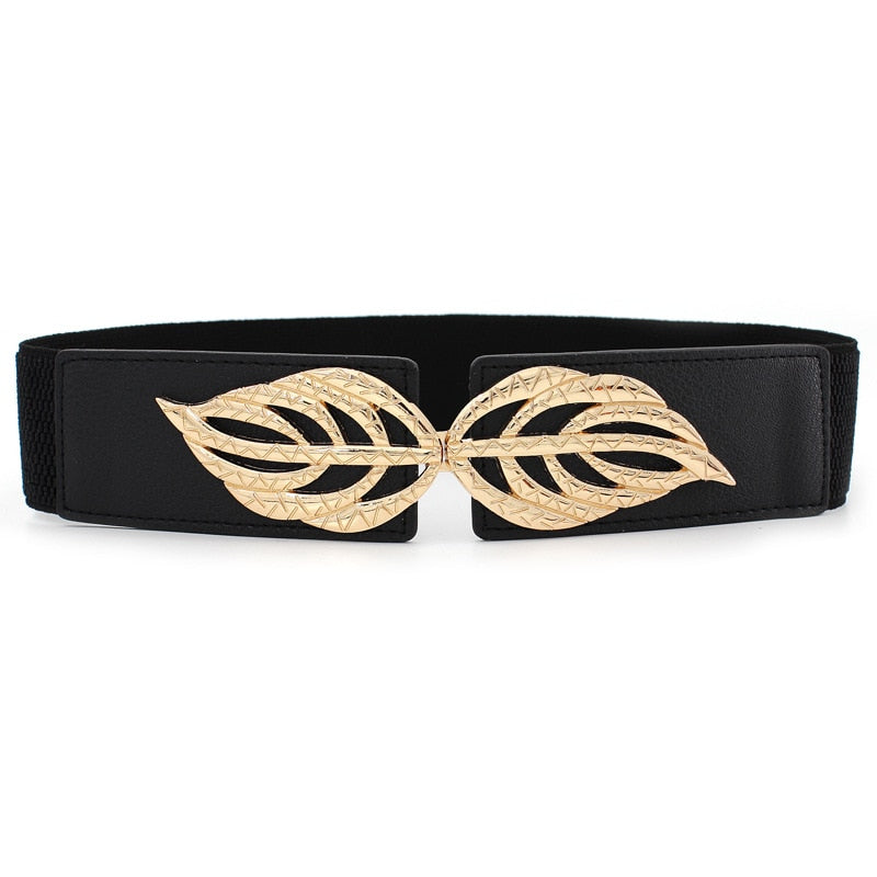 Luxury Fashion Black Elasticity Belt