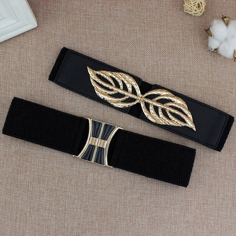 Luxury Fashion Black Elasticity Belt