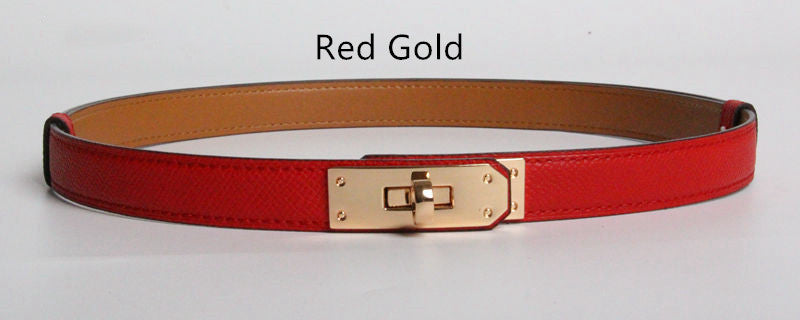 Gold Buckle Thin Belts